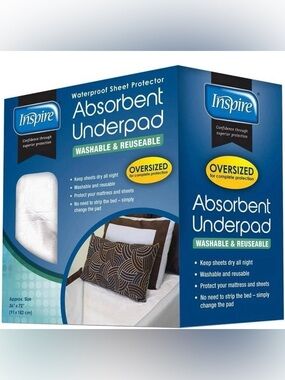 Inspire Absorbent Underpad - Blue & Green Packaging
